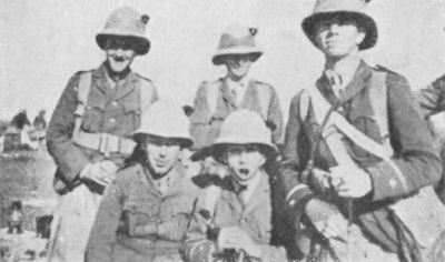 J. M. Cowie, T. Henderson, A. A. Young (Killed), G. V. Stewart, T. Gillespie (Killed)