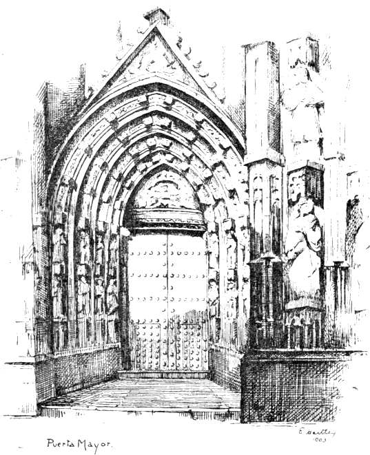 Puerta Mayor. THE CENTRAL DOOR OF THE CATHEDRAL