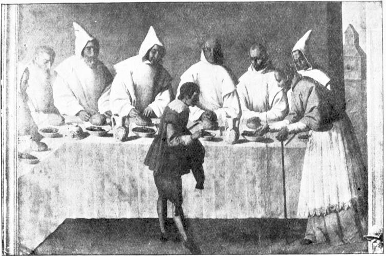 SAINT HUGO IN THE REFECTORY  Zurbarán