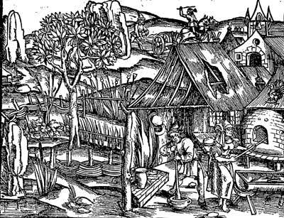 Fig. 32.—La préparation du moretum